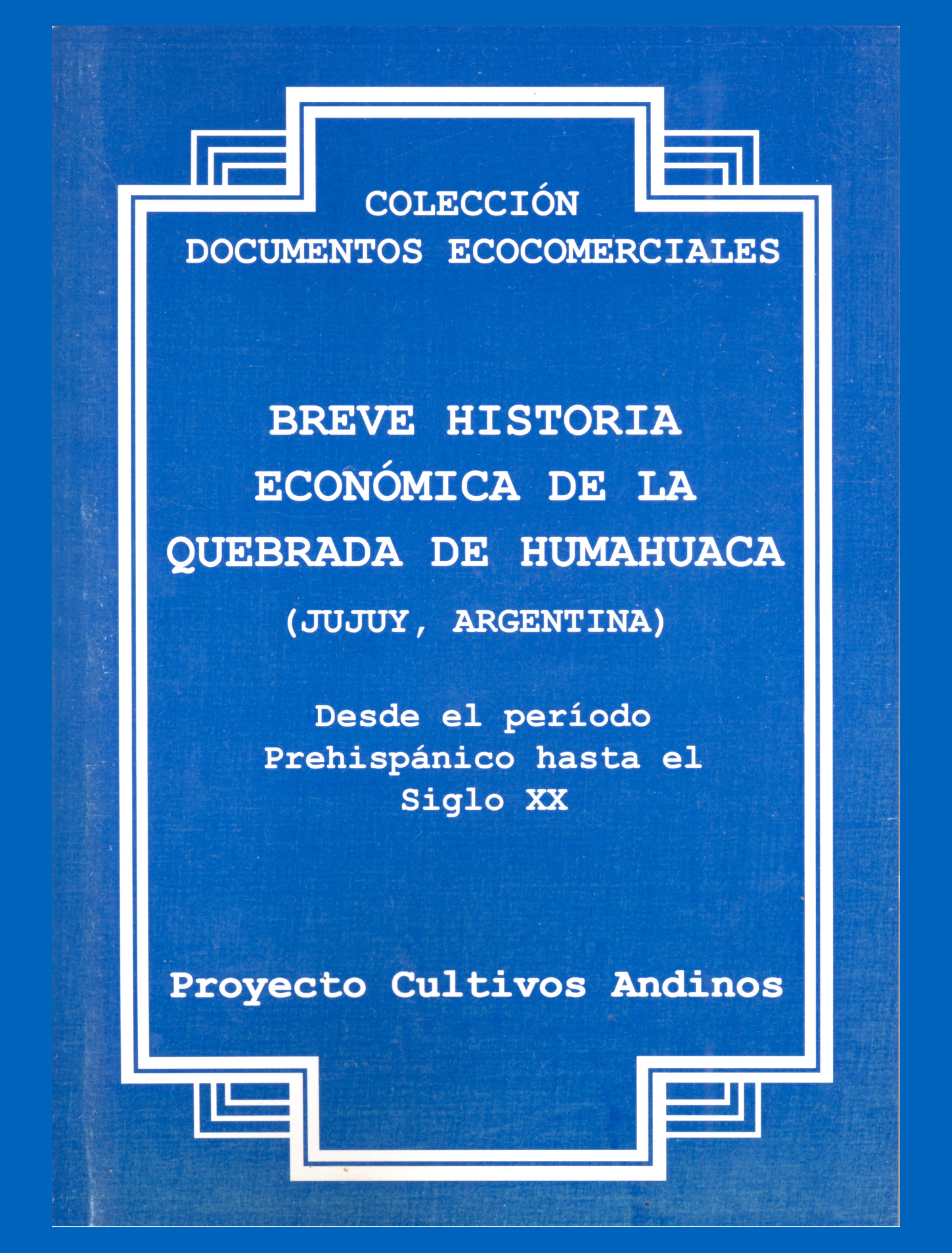 Portada Breve historia económica